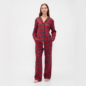 Adult Softest Flannel PJ Set in Red Tartan